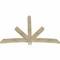 Ekena Millwork Alberta Rough Sawn Timber Gable Bracket, Douglas Fir, 96"W x 64"H x 4"D x 6"F, 16/12 Pitch GBW096X64X0406ALB00RDF - alternate 3